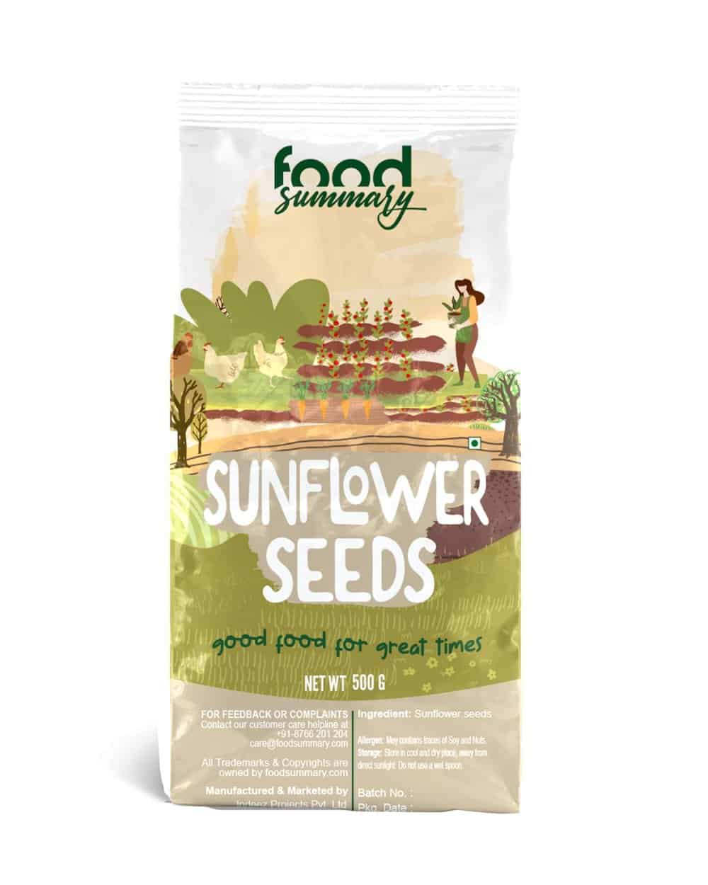 Sunflower Seeds Natural Raw (500g)