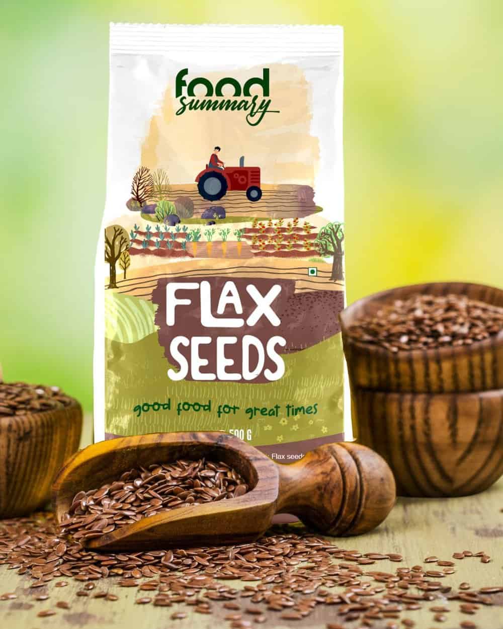 Flax Seeds Raw Natural Raw (500g)
