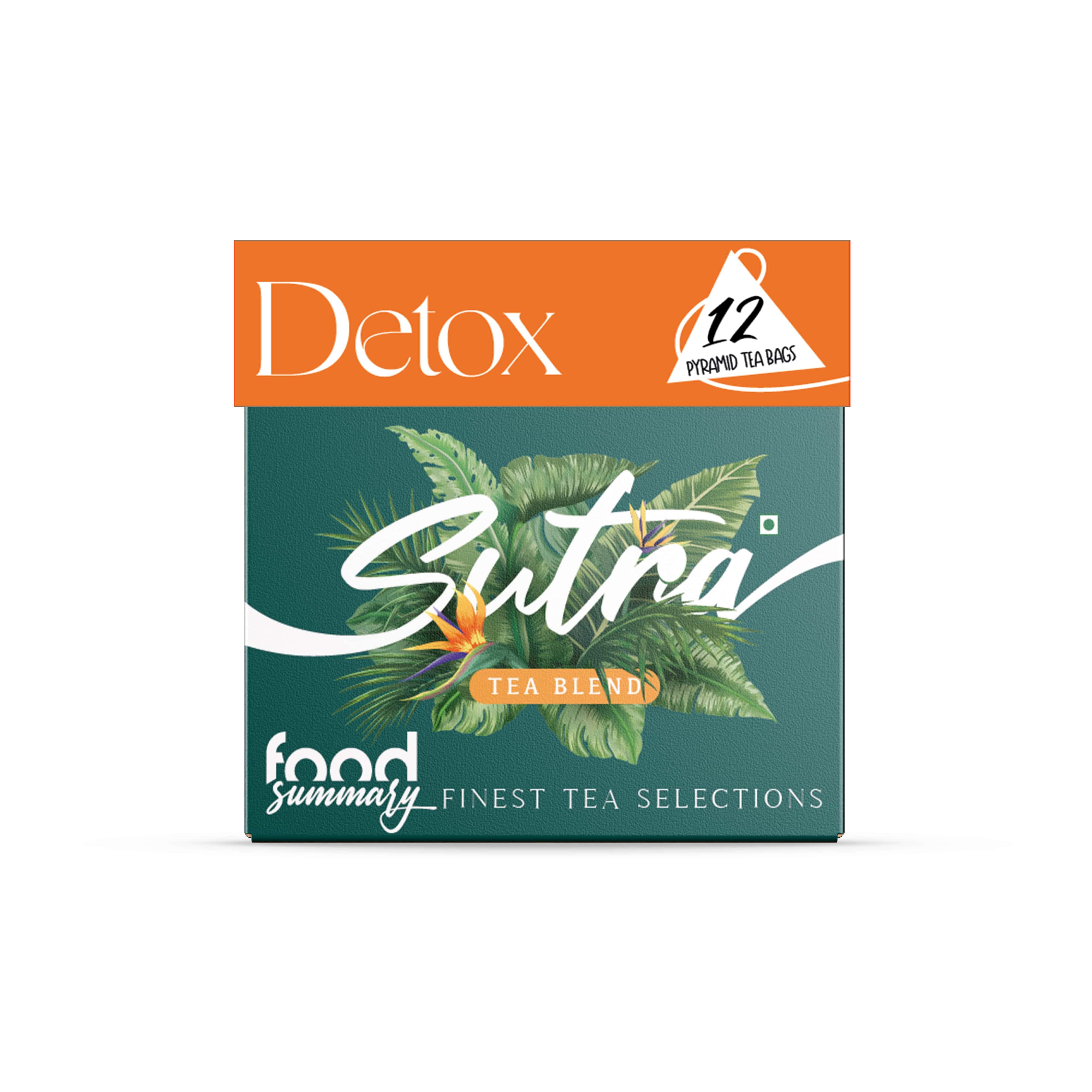 Food Summary Detox Sutra Pyramid Tea Box (12pc)