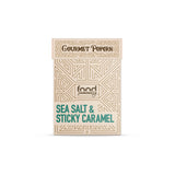 Food Summary Sea salt & Sticky Caramel Gourmet Popcorn